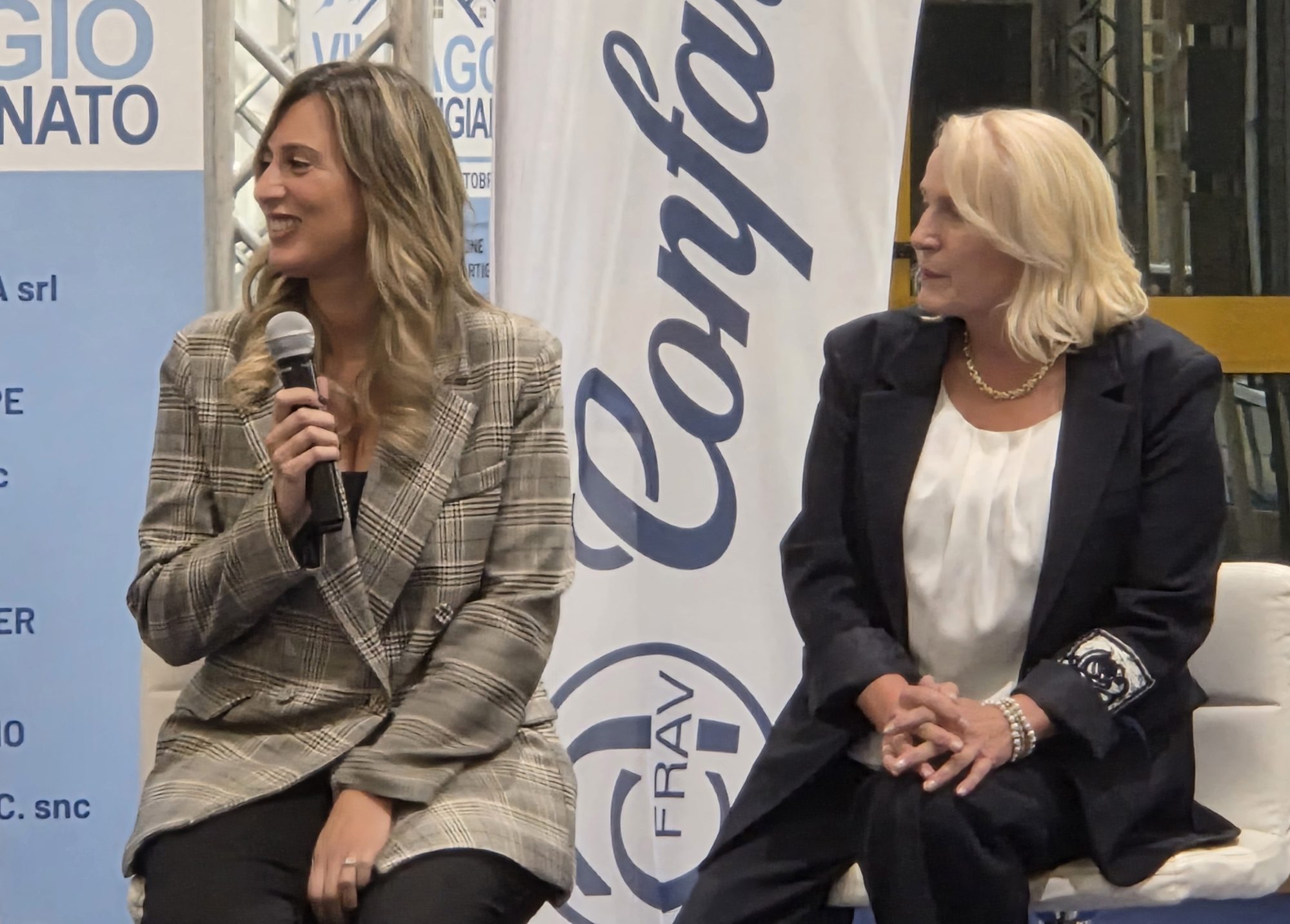 Ida Di Filippo e Ambra Piccin ad Arredamont 2025 con Confartigianato Veneto